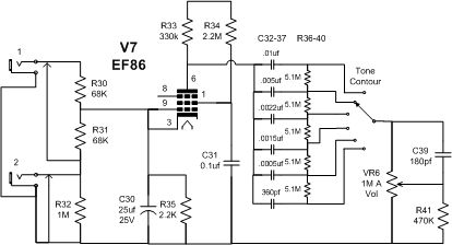 Ef86 схема включения